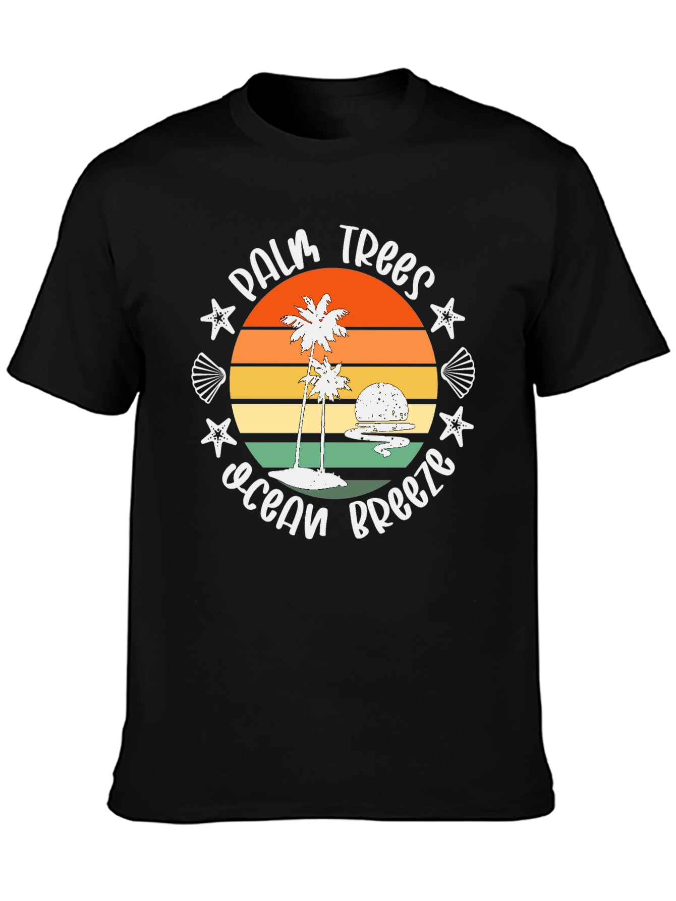 Palm Trees Ocean Breeze Graphic Tee