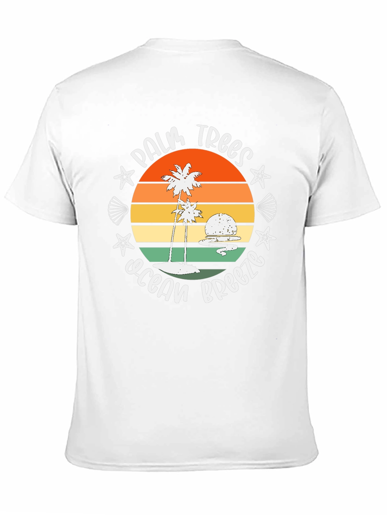 Palm Trees Ocean Breeze Graphic Tee