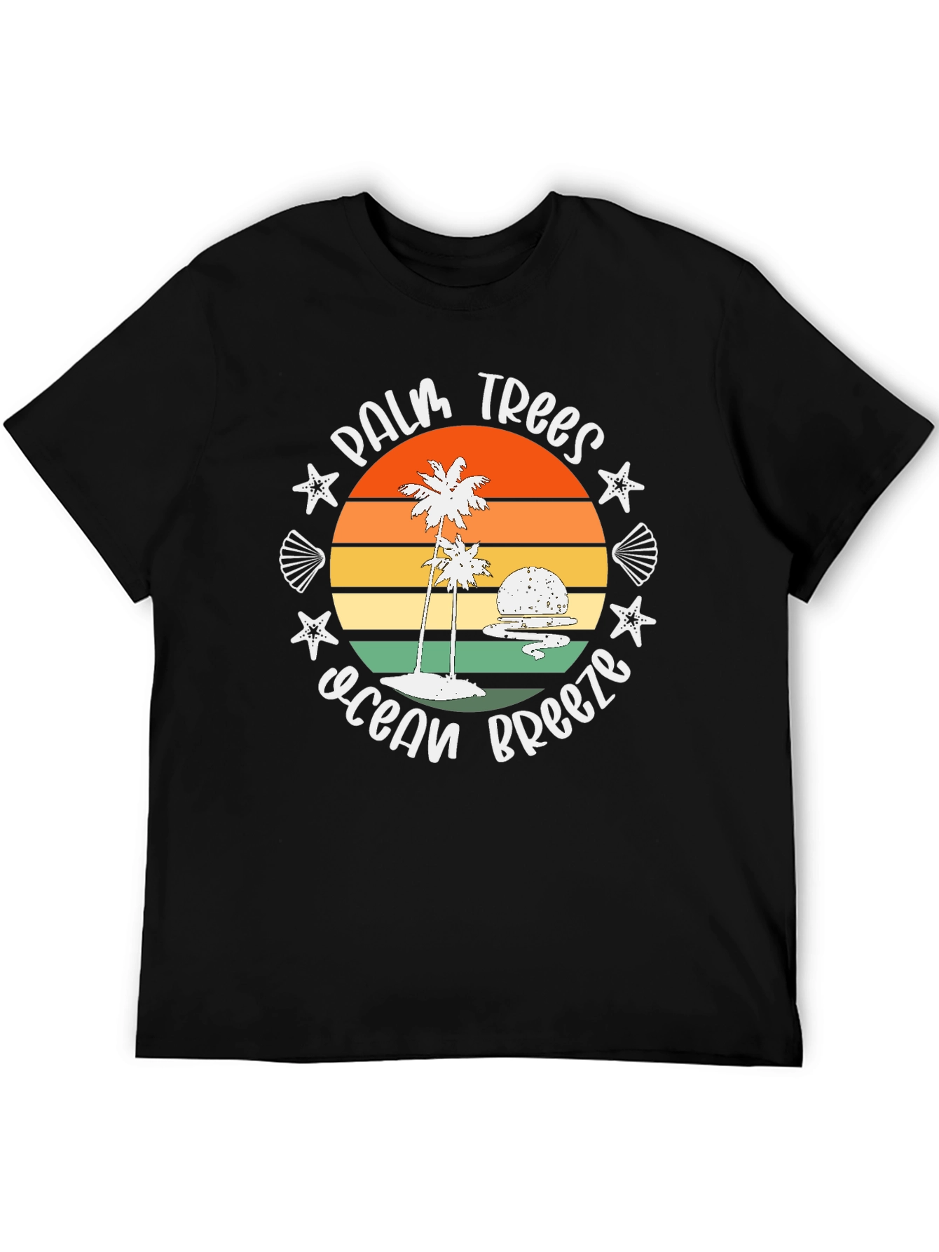 Palm Trees Ocean Breeze Graphic Tee