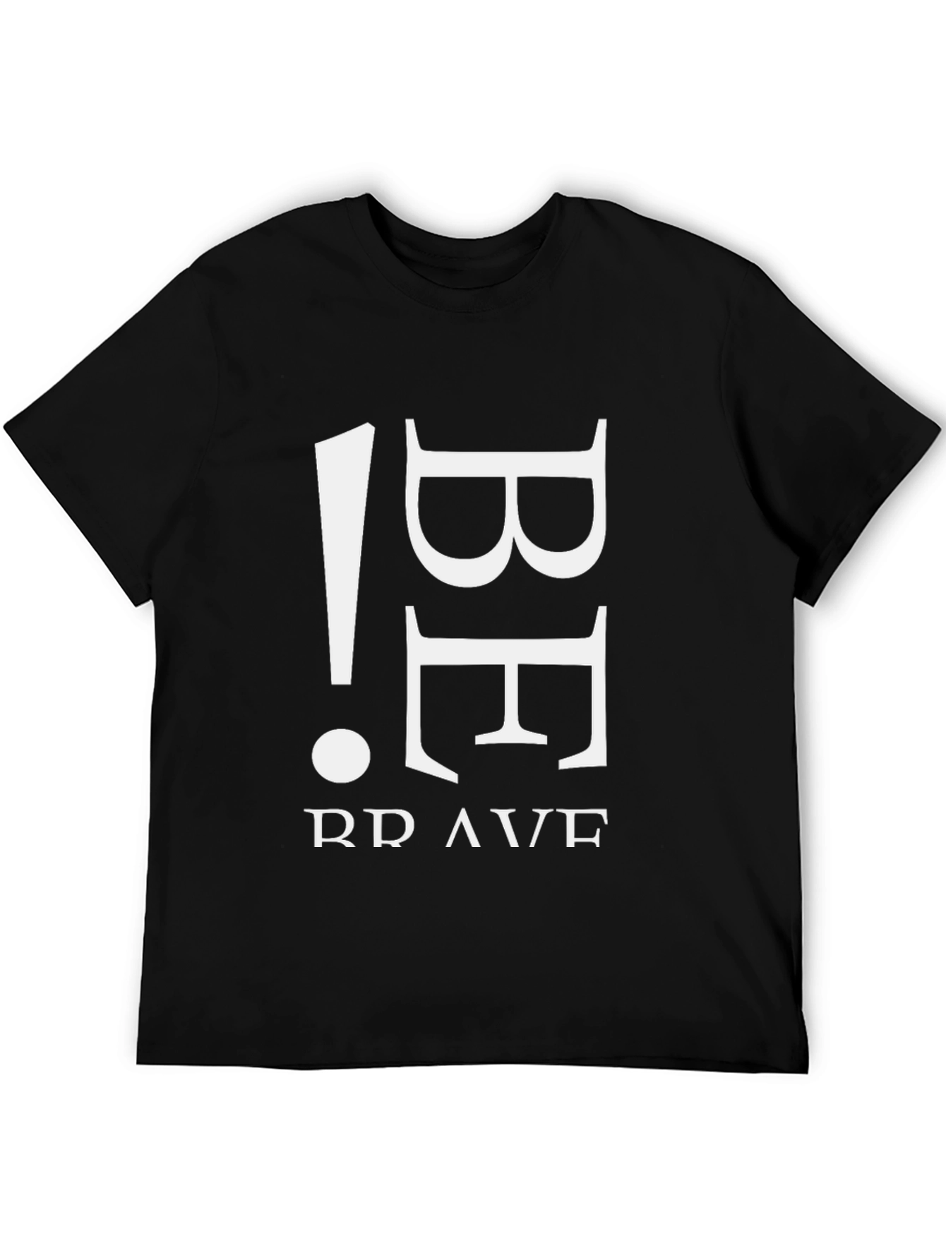 Be Brave Black Graphic Tee