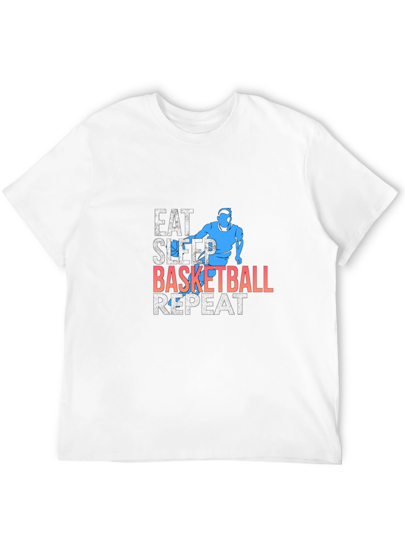 Eat Sleep Basketball Repeat Graphic Tee
