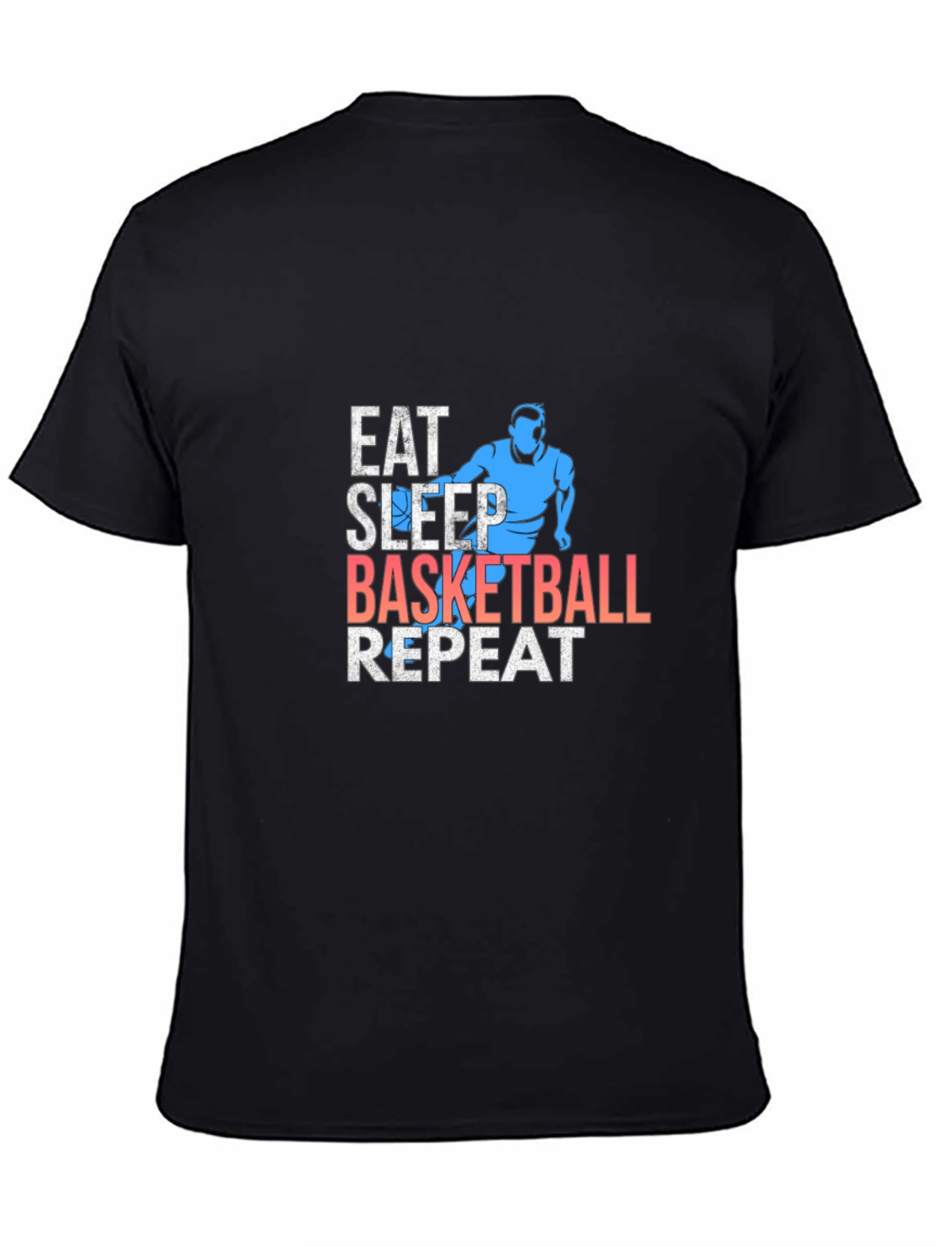 Eat Sleep Basketball Repeat Graphic Tee