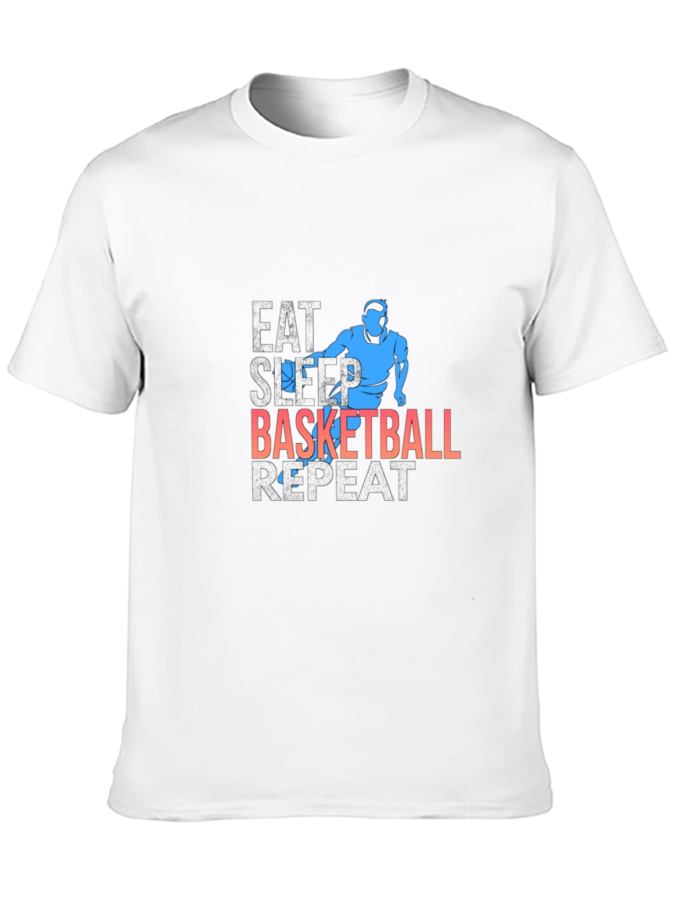 Eat Sleep Basketball Repeat Graphic Tee