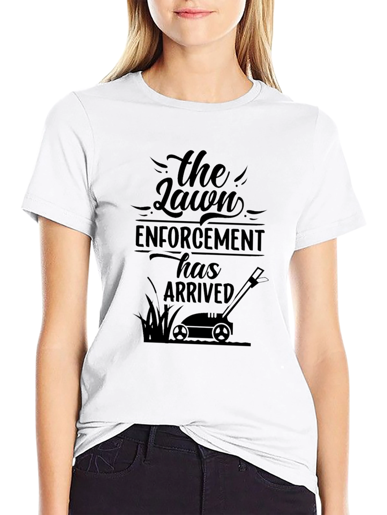 Lawn Enforcement Funny Graphic Tee
