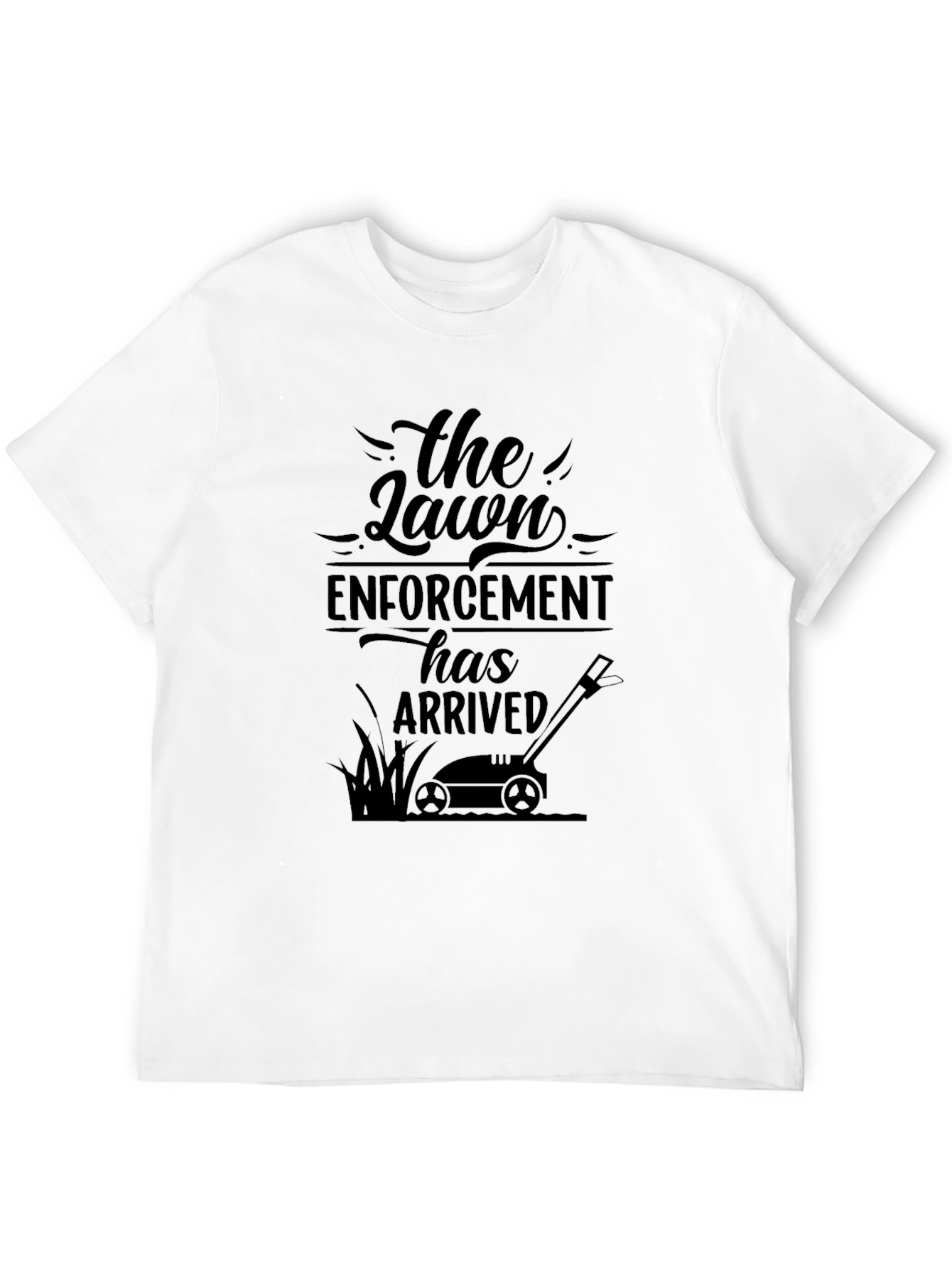 Lawn Enforcement Funny Graphic Tee