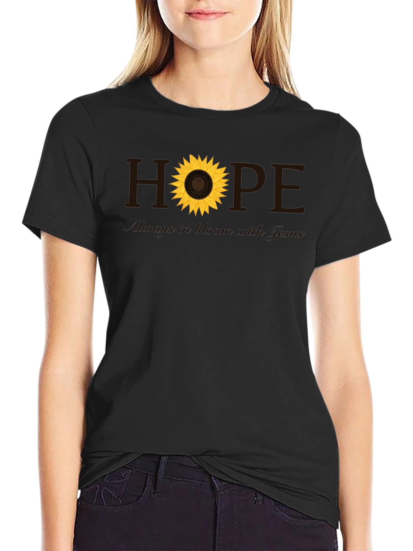 Hope Sunflower Christian T-Shirt