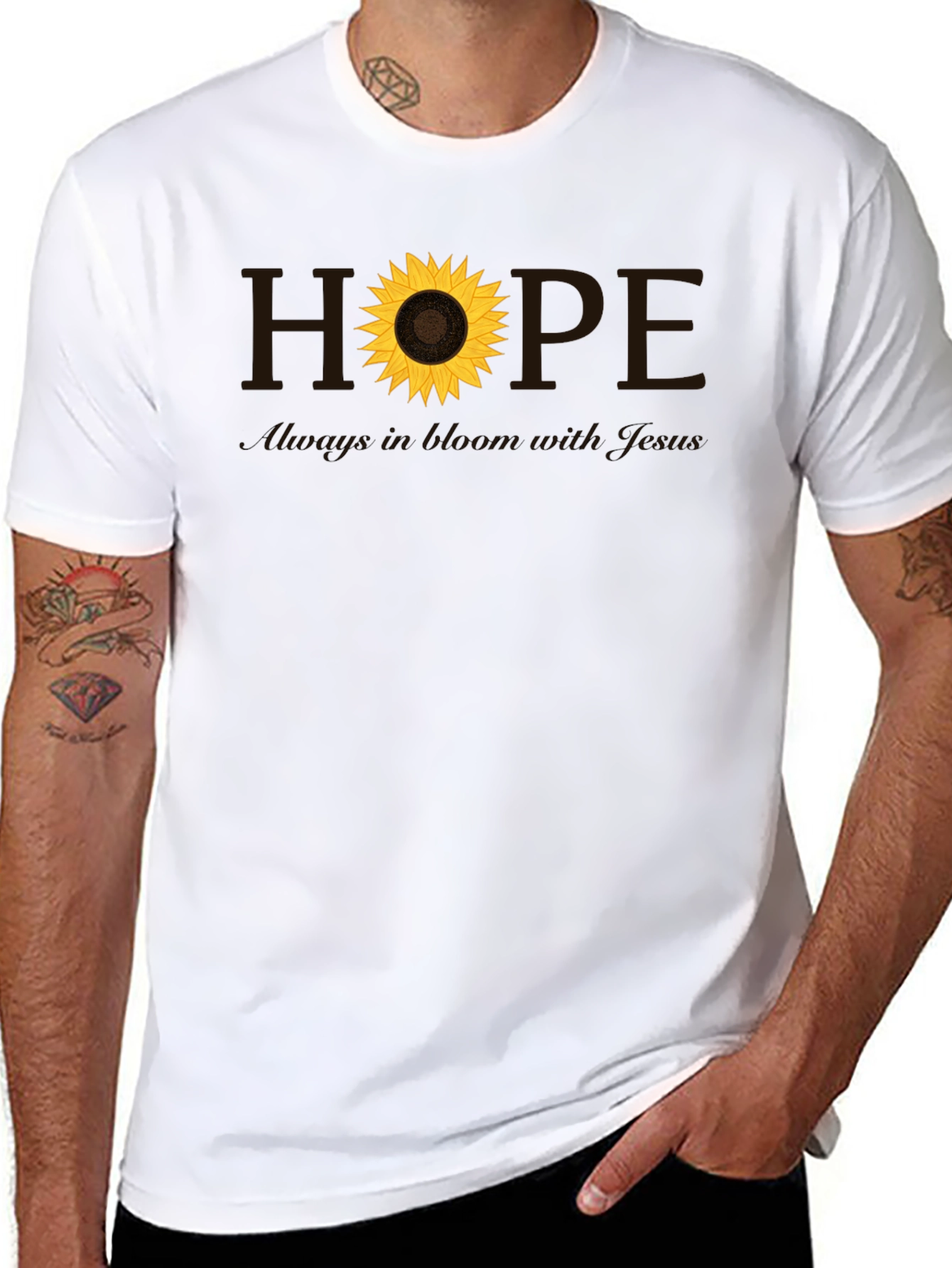 Hope Sunflower Christian T-Shirt