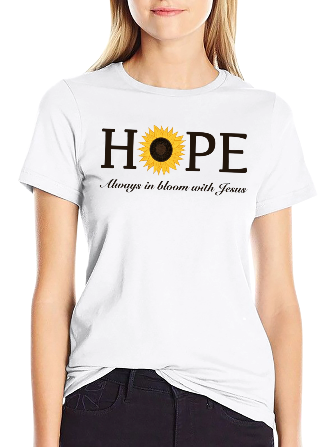 Hope Sunflower Christian T-Shirt