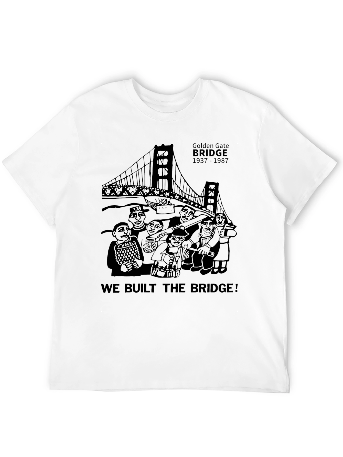 Golden Gate Bridge Crewneck T-Shirt