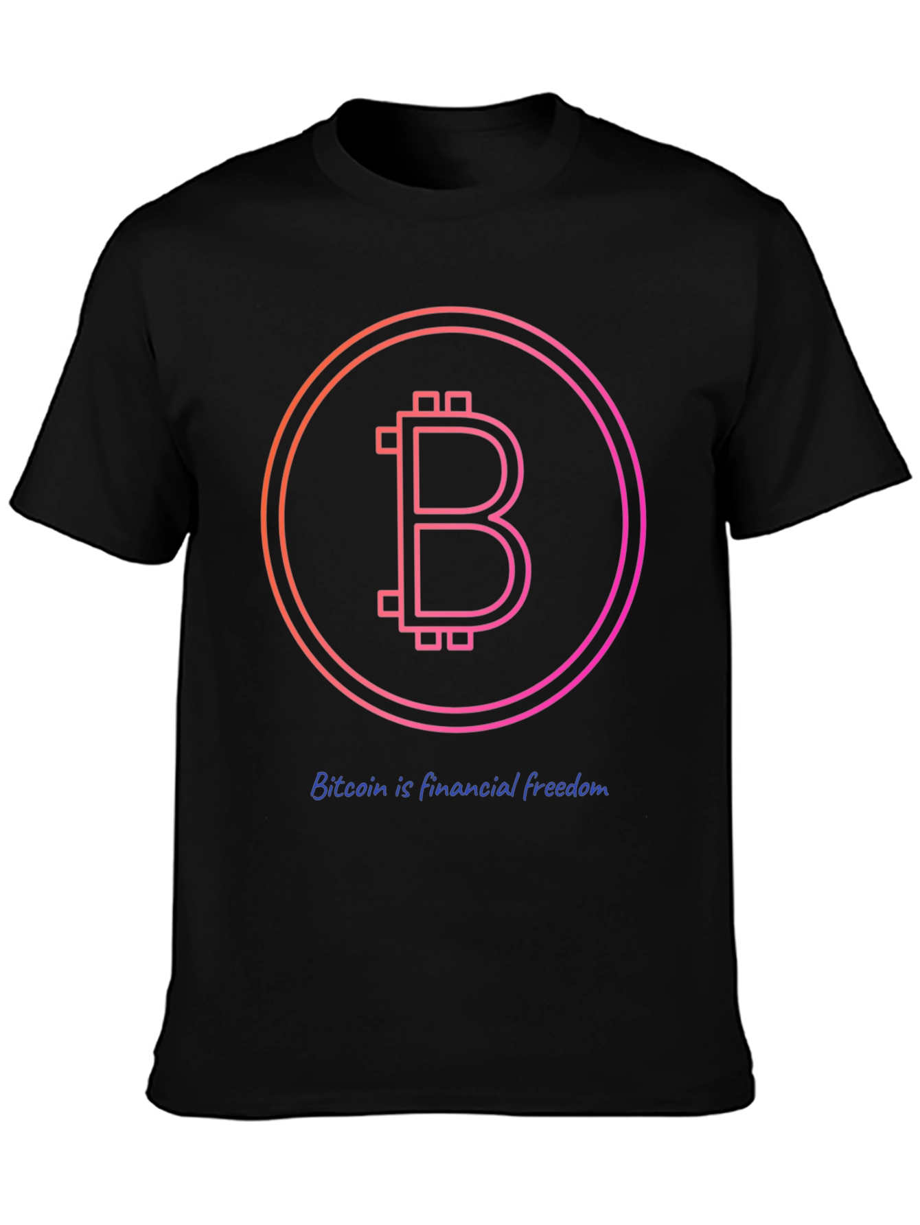 Bitcoin Financial Freedom Black T-Shirt