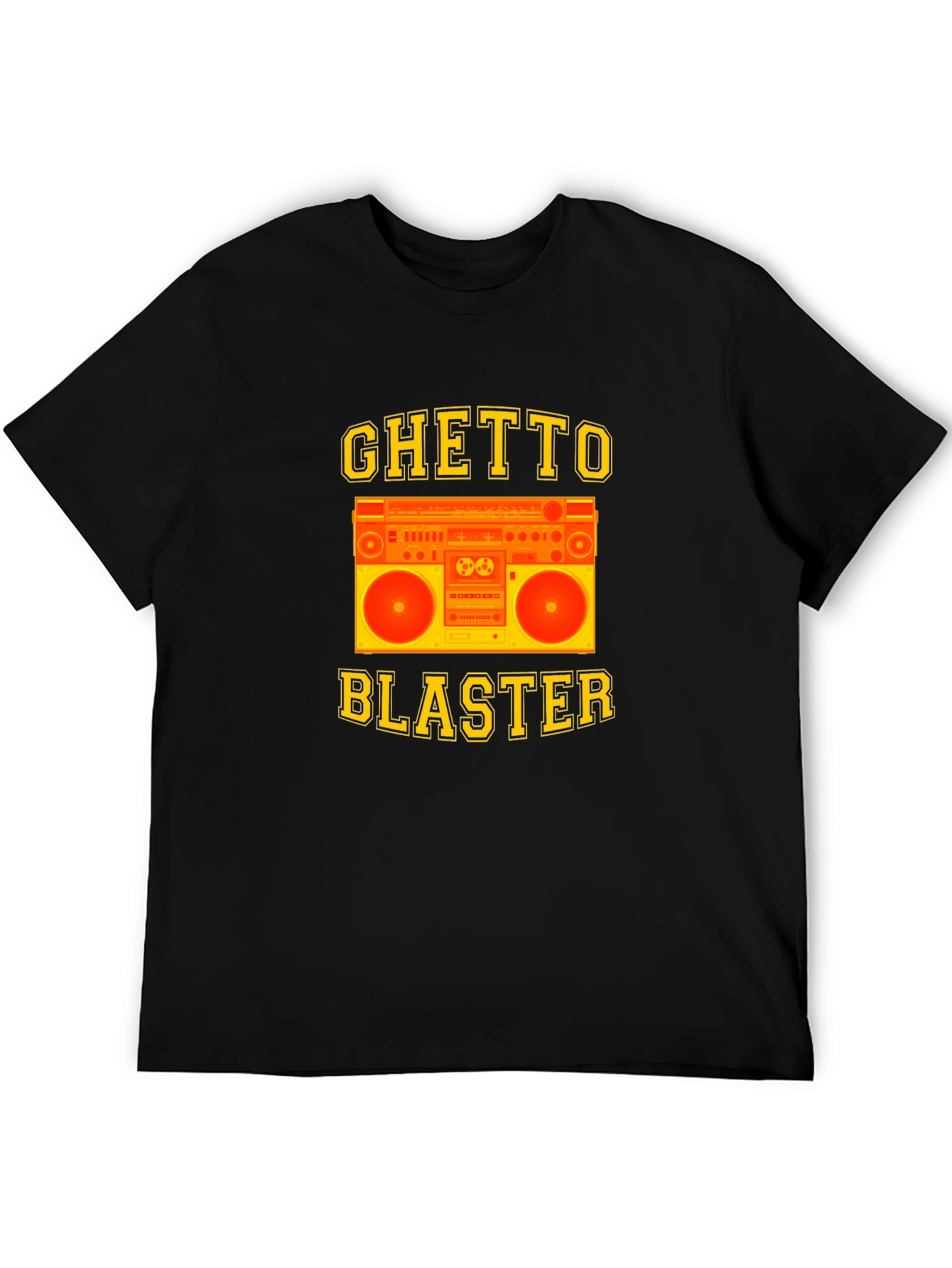 Ghetto Blaster Graphic Tee - Retro Boombox Design