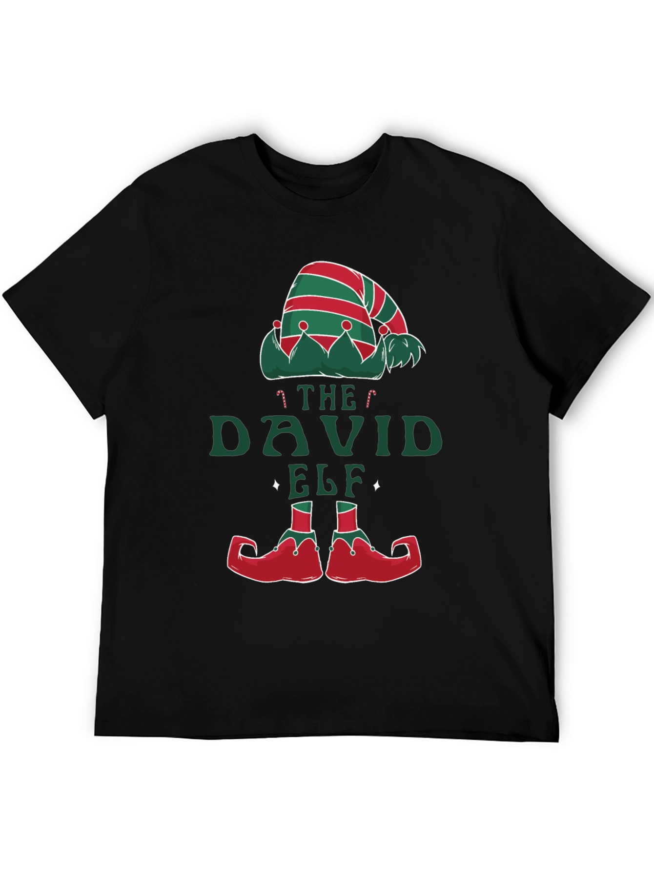 David Elf Christmas T-Shirt - Festive Holiday Apparel