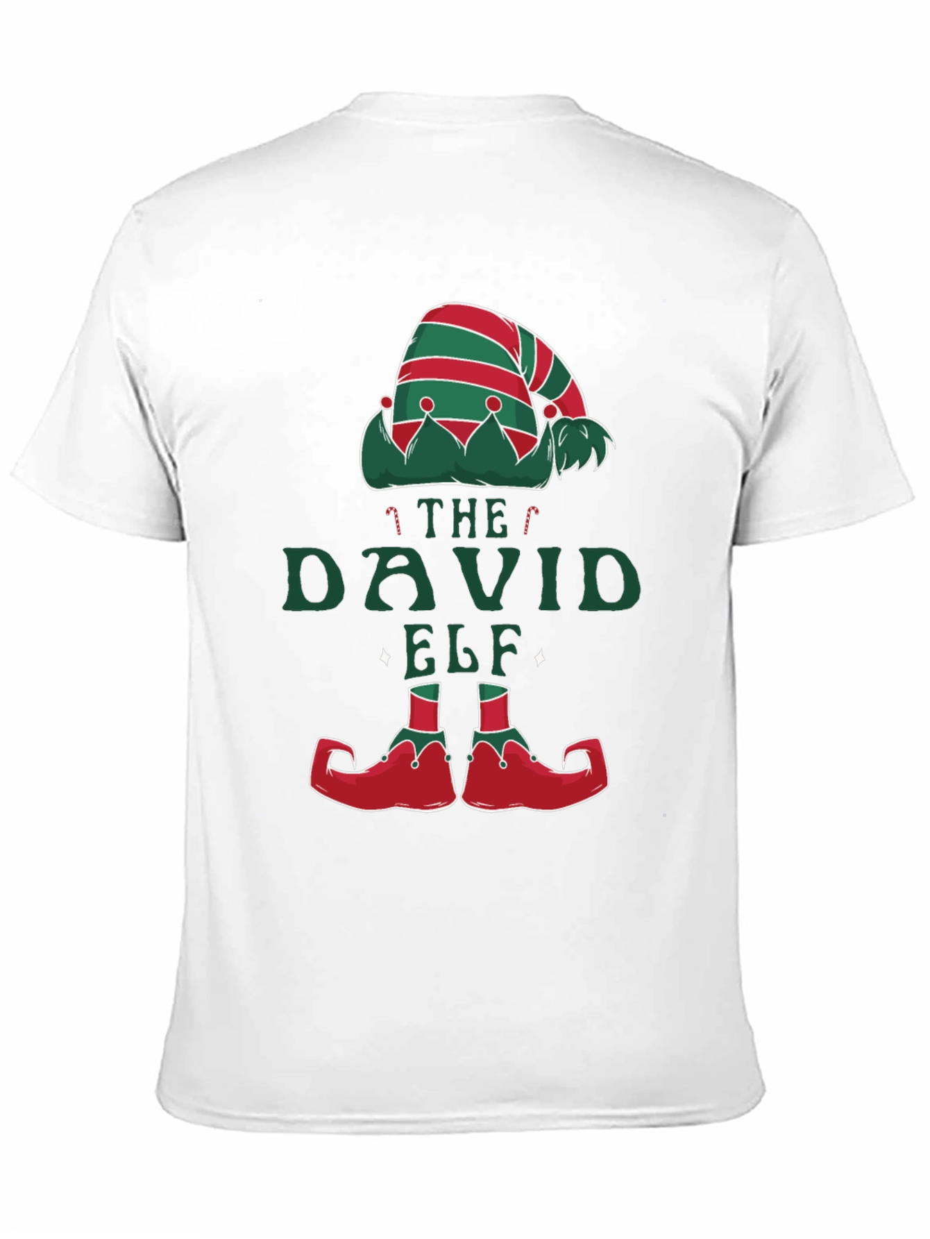 David Elf Christmas T-Shirt - Festive Holiday Apparel