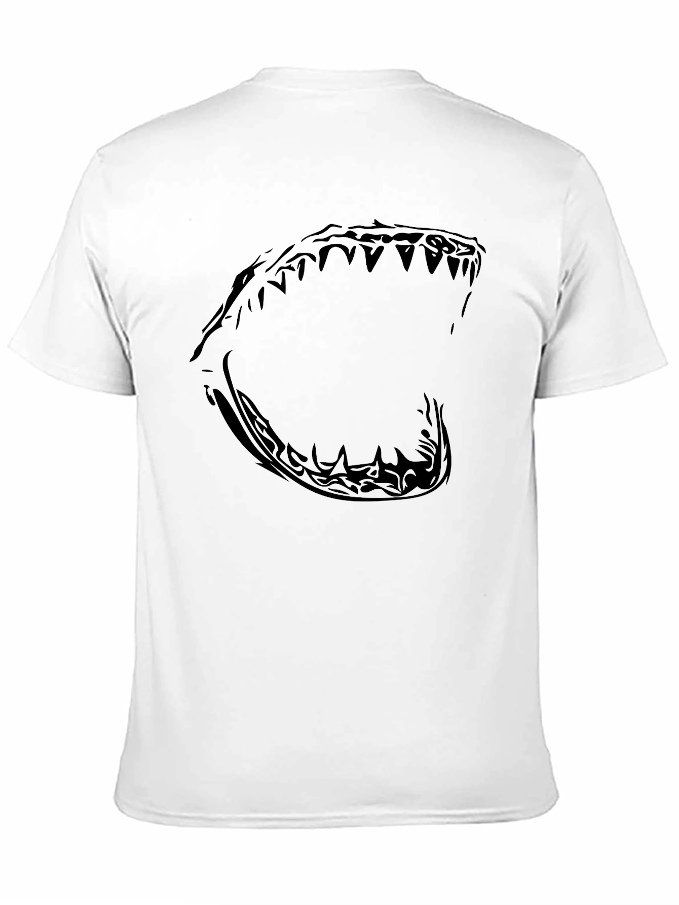 Mens Black Shark Jaw Graphic Tee
