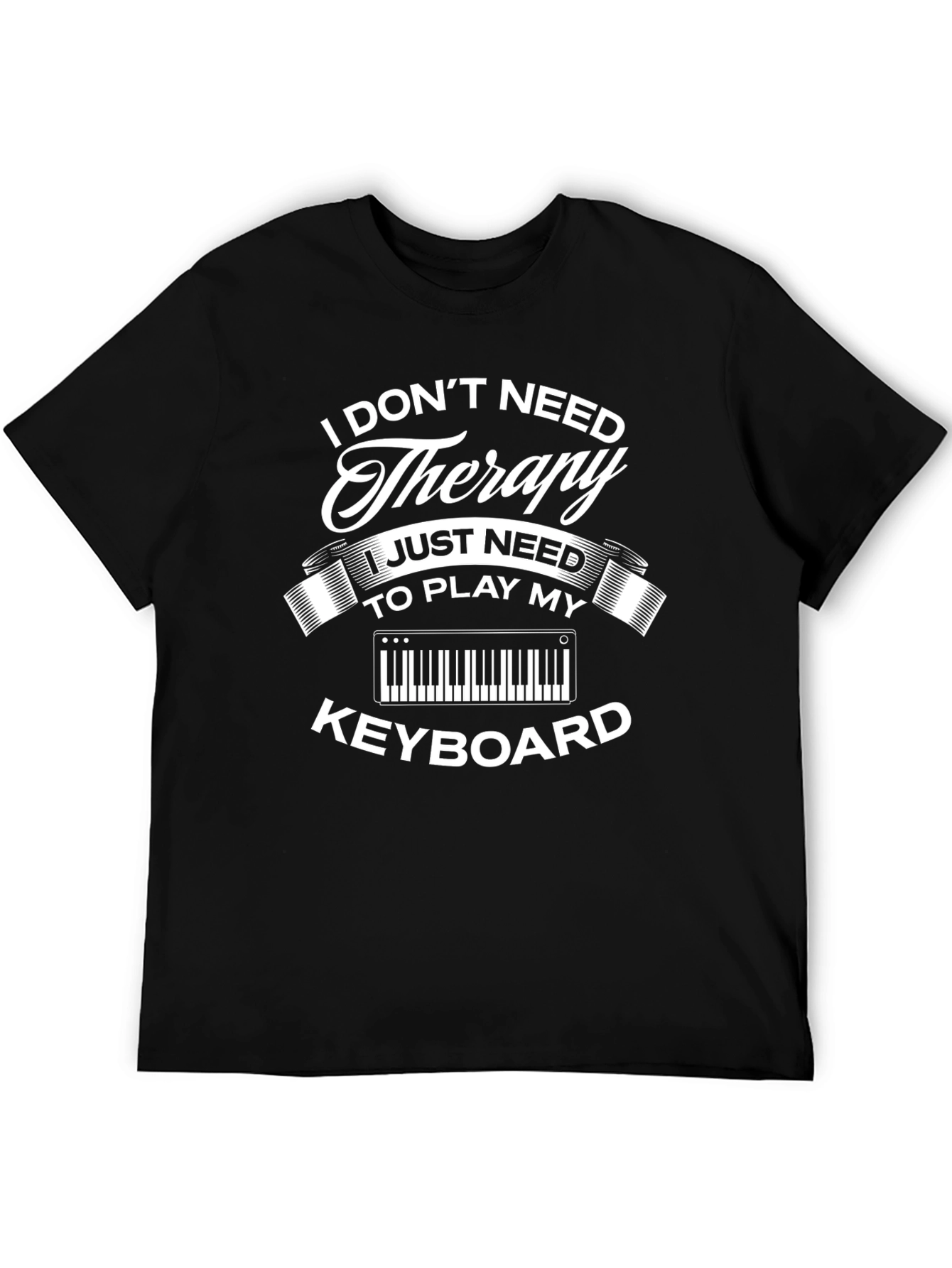 Therapy Keyboard Black T-Shirt