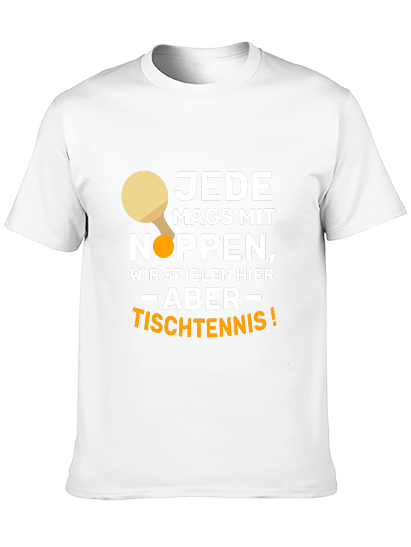 Funny Table Tennis Player Black T-Shirt