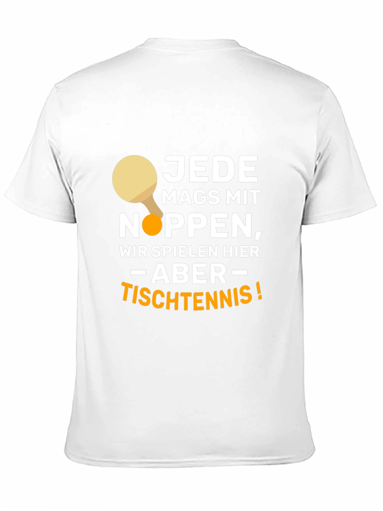 Funny Table Tennis Player Black T-Shirt