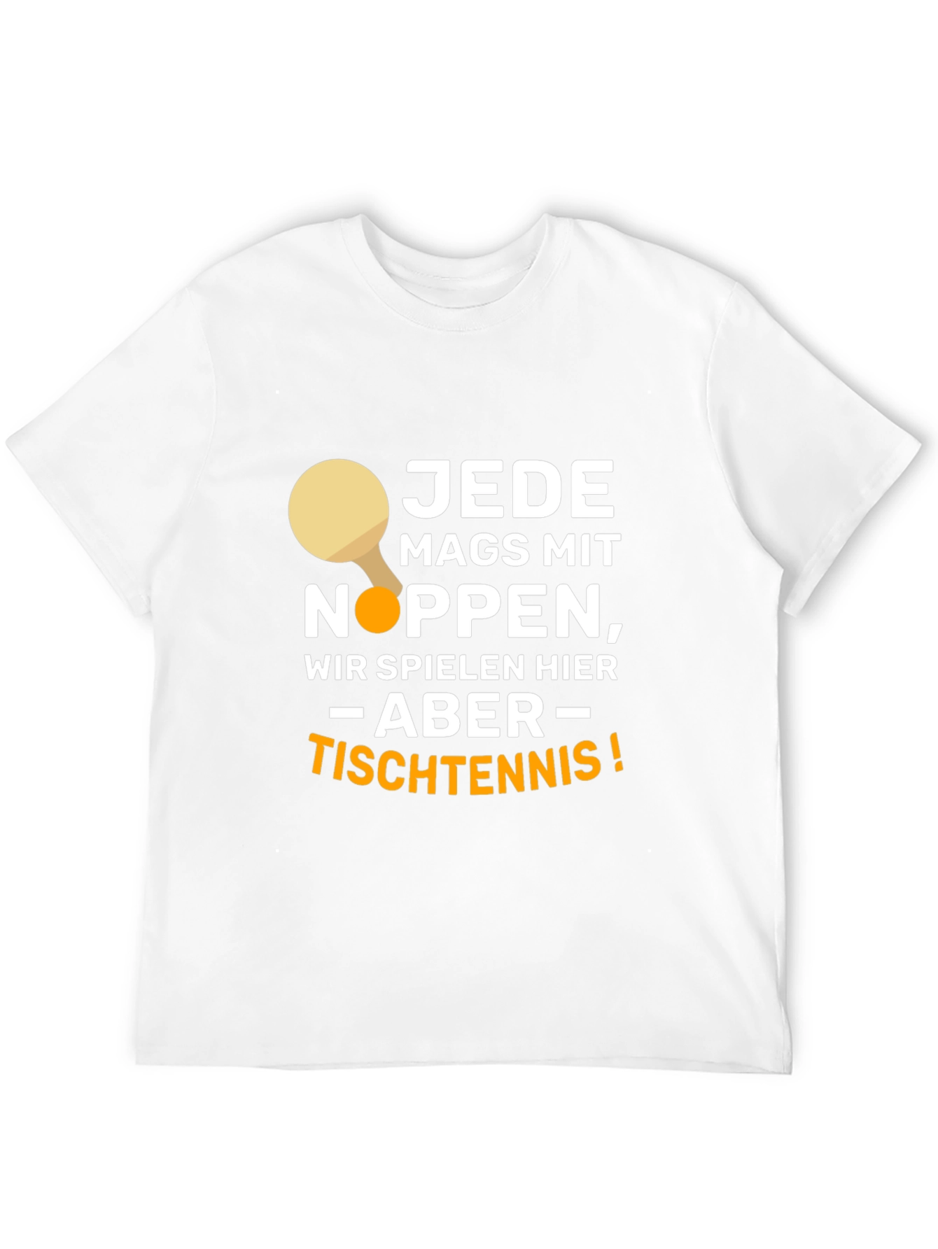 Funny Table Tennis Player Black T-Shirt