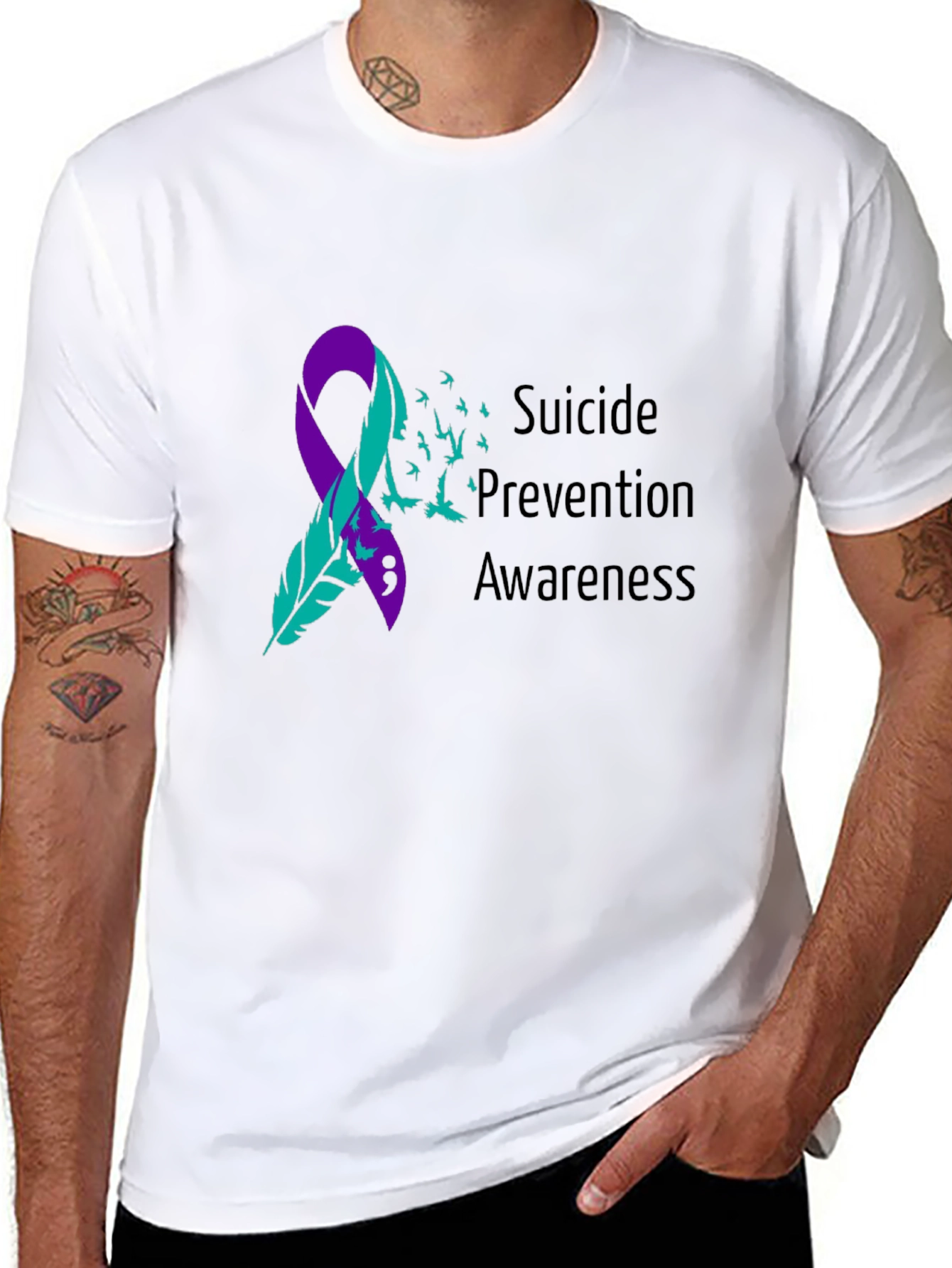 Suicide Prevention Awareness Ribbon T-Shirt