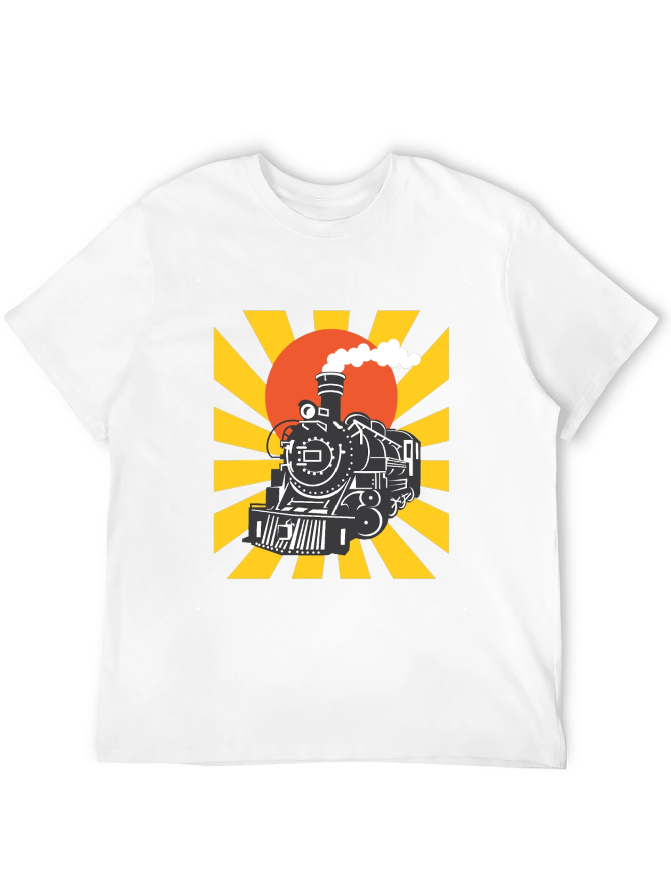 Train Graphic Tee - Retro Style