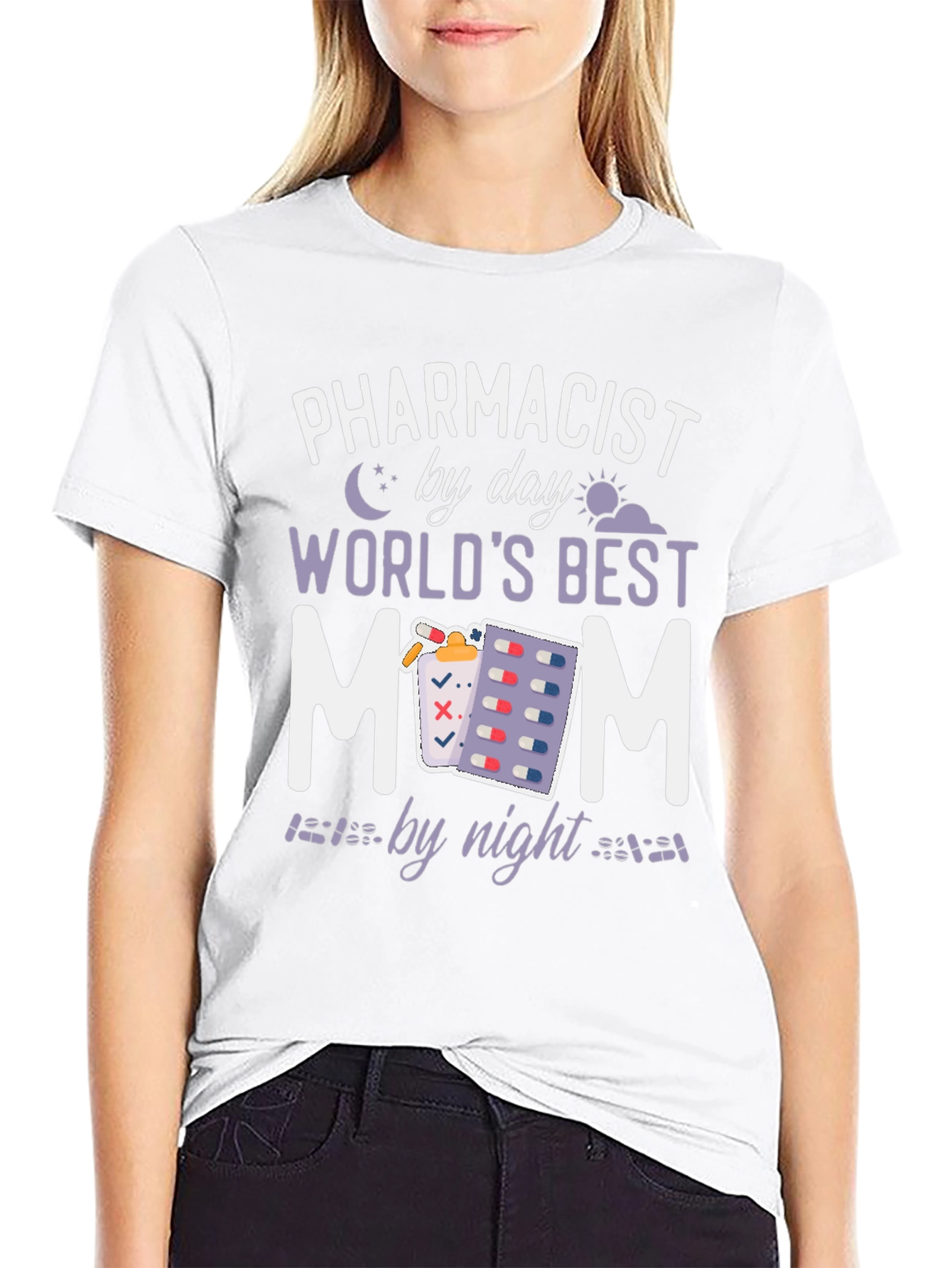 Pharmacist Mom T-Shirt: Day & Night