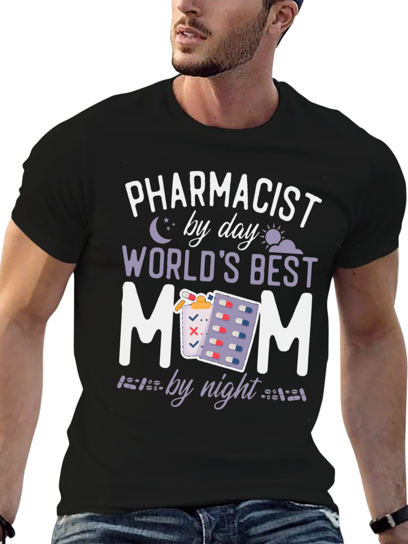 Pharmacist Mom T-Shirt: Day & Night