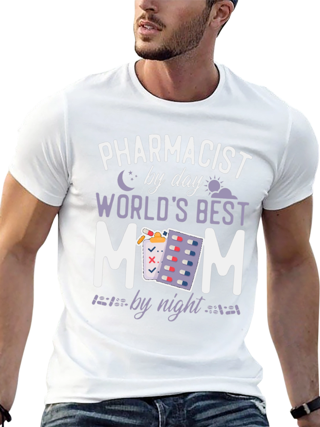Pharmacist Mom T-Shirt: Day & Night