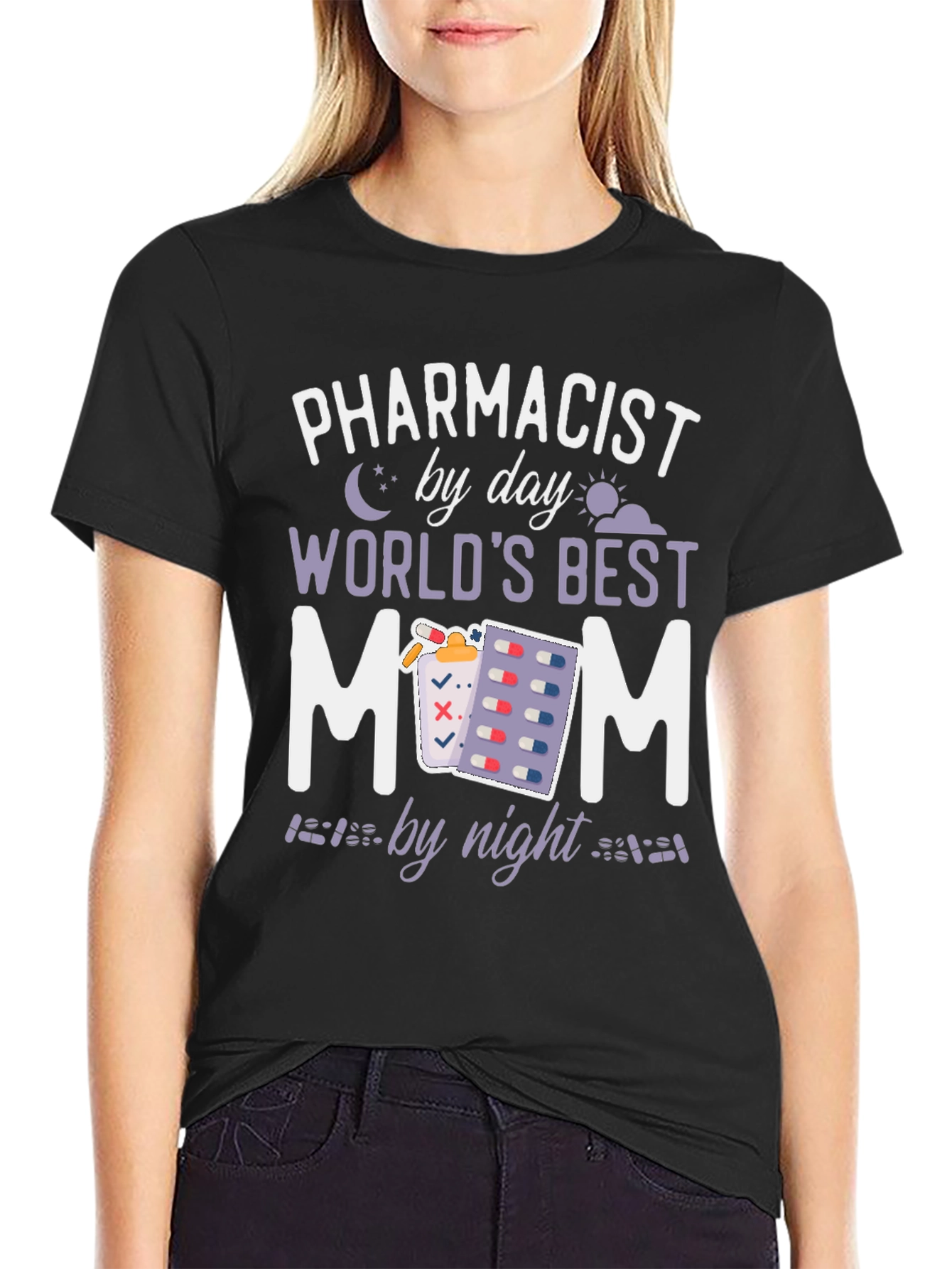 Pharmacist Mom T-Shirt: Day & Night