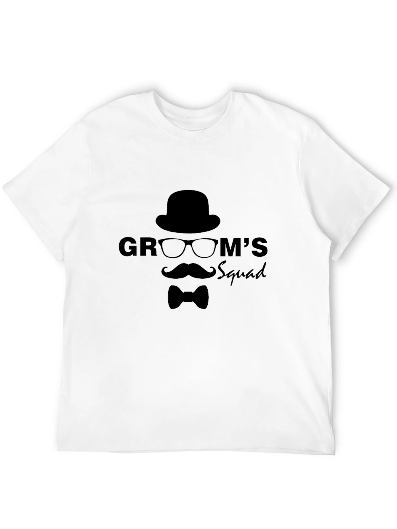 Grooms Squad Graphic Black T-Shirt