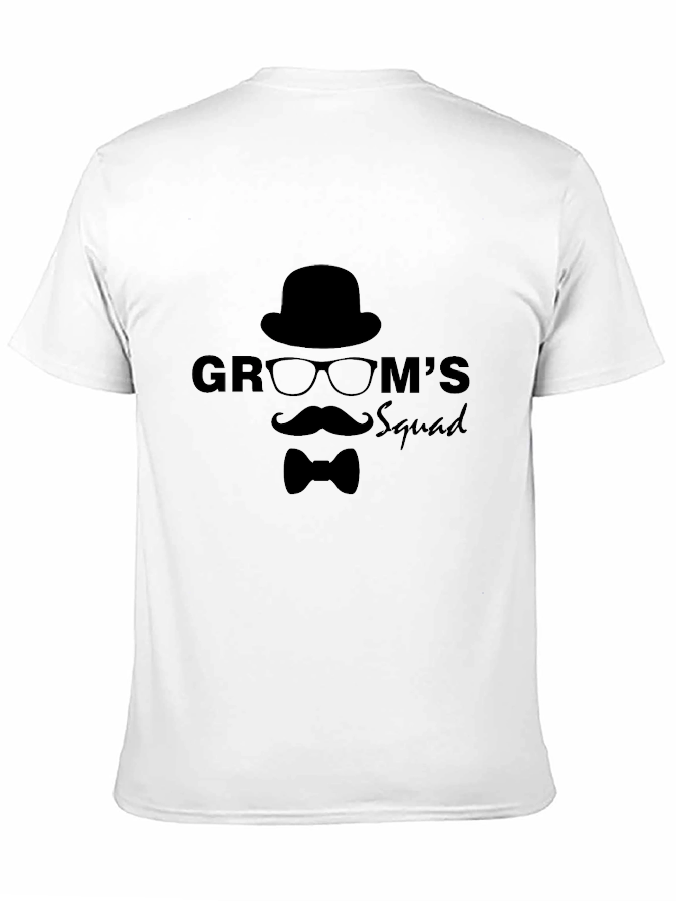 Grooms Squad Graphic Black T-Shirt