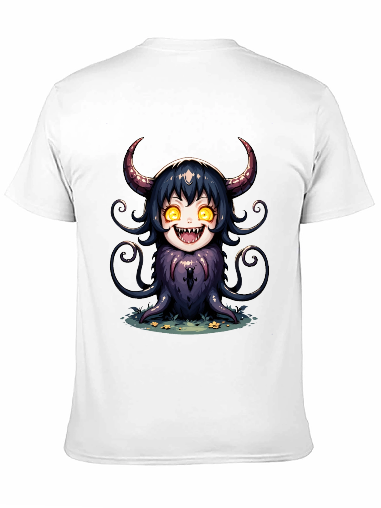 Anime Devil Girl Graphic Tee - Unique Design