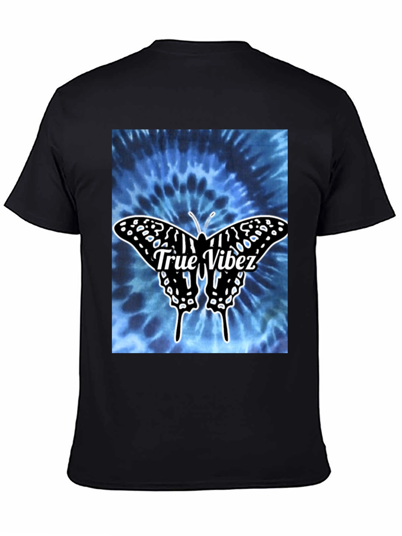 True Vibez Butterfly Tie-Dye Graphic Tee
