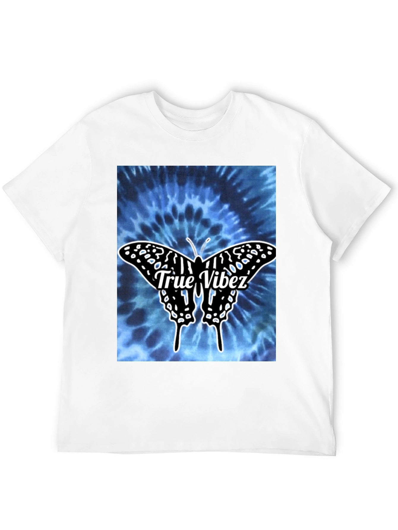 True Vibez Butterfly Tie-Dye Graphic Tee