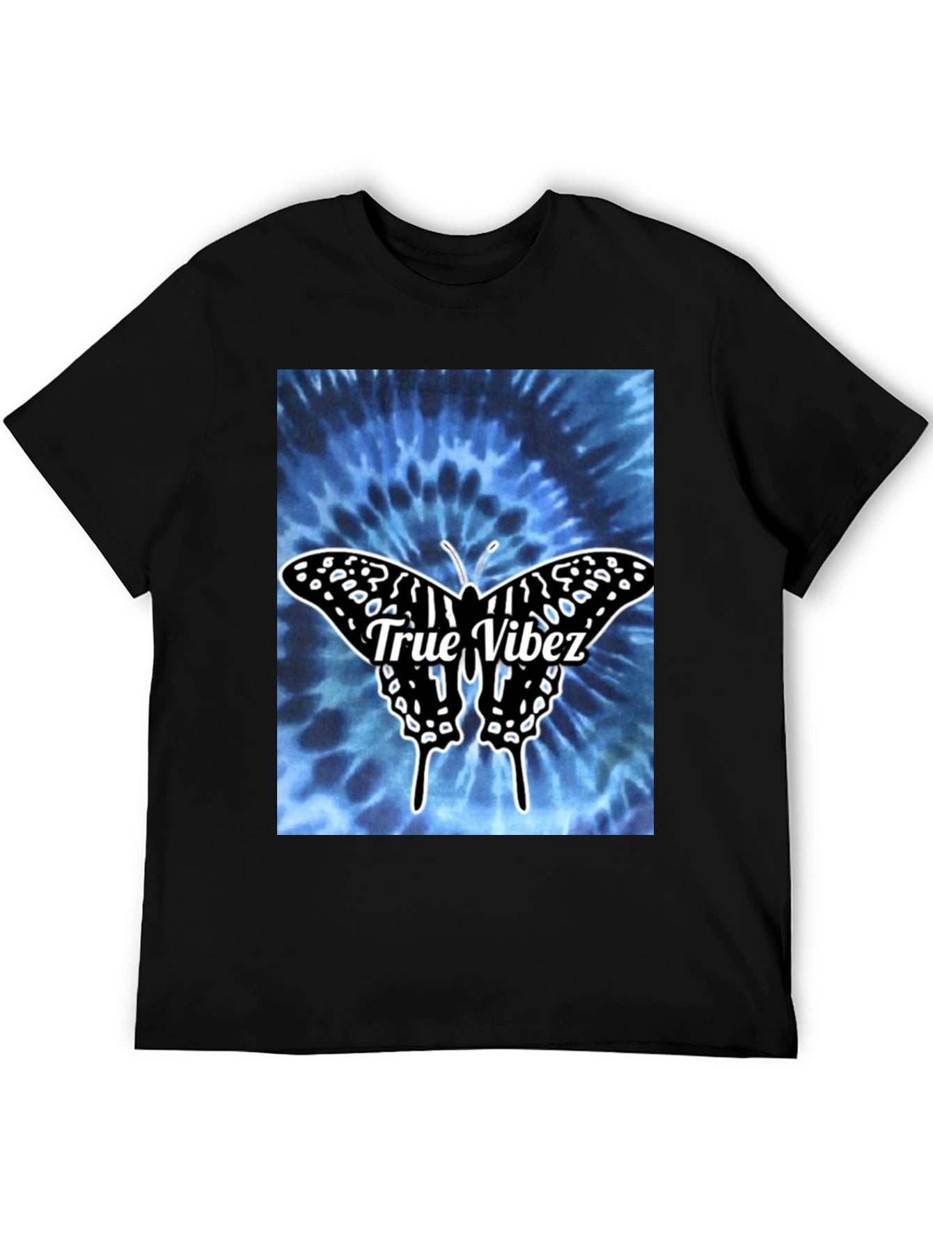 True Vibez Butterfly Tie-Dye Graphic Tee