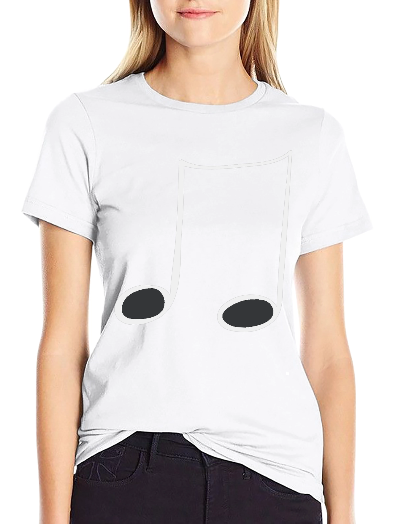 Music Note Graphic T-Shirt - Casual Style