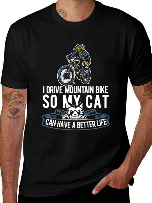 Mountain Bike Cat Lover T-Shirt