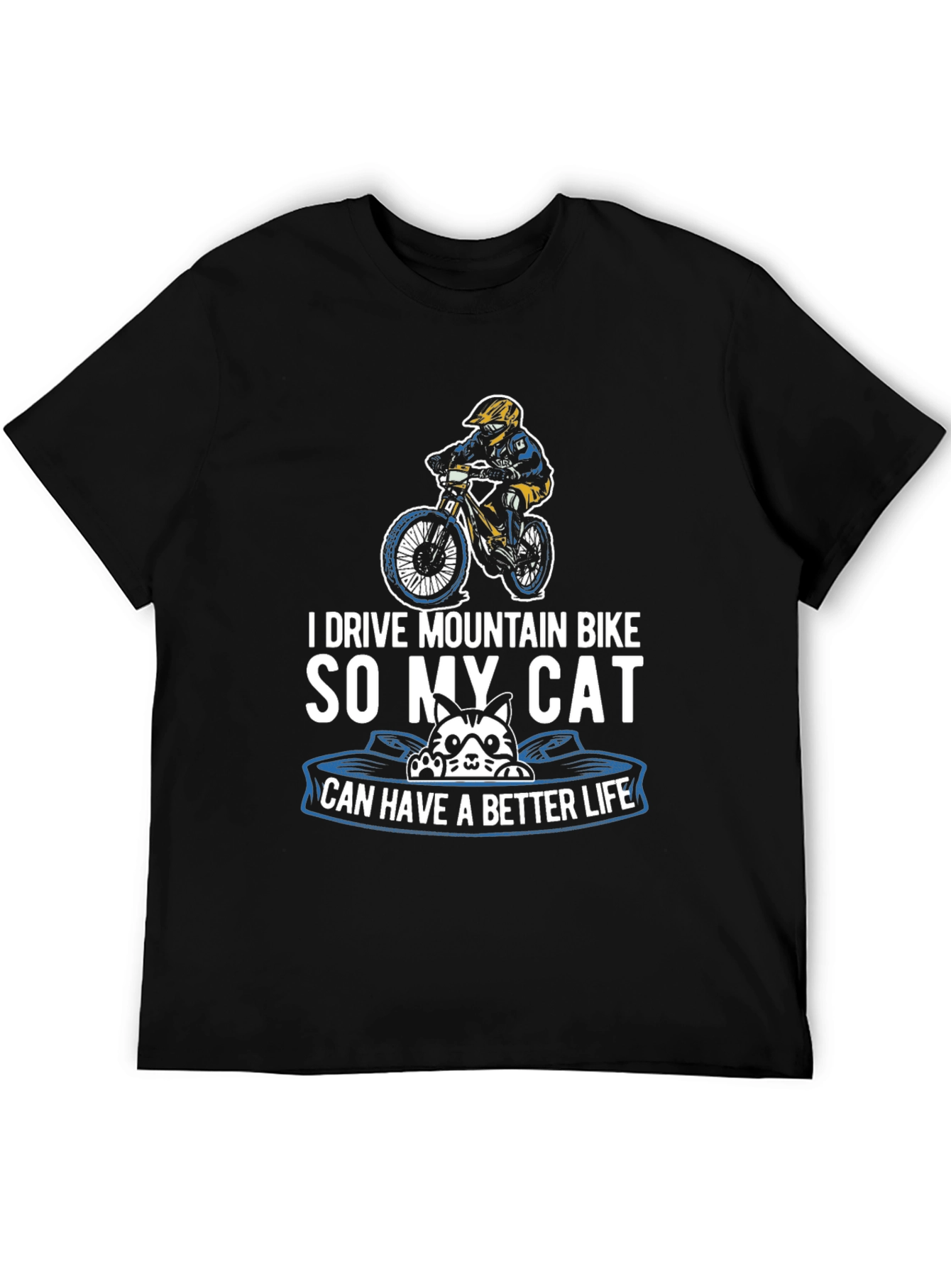Mountain Bike Cat Lover T-Shirt