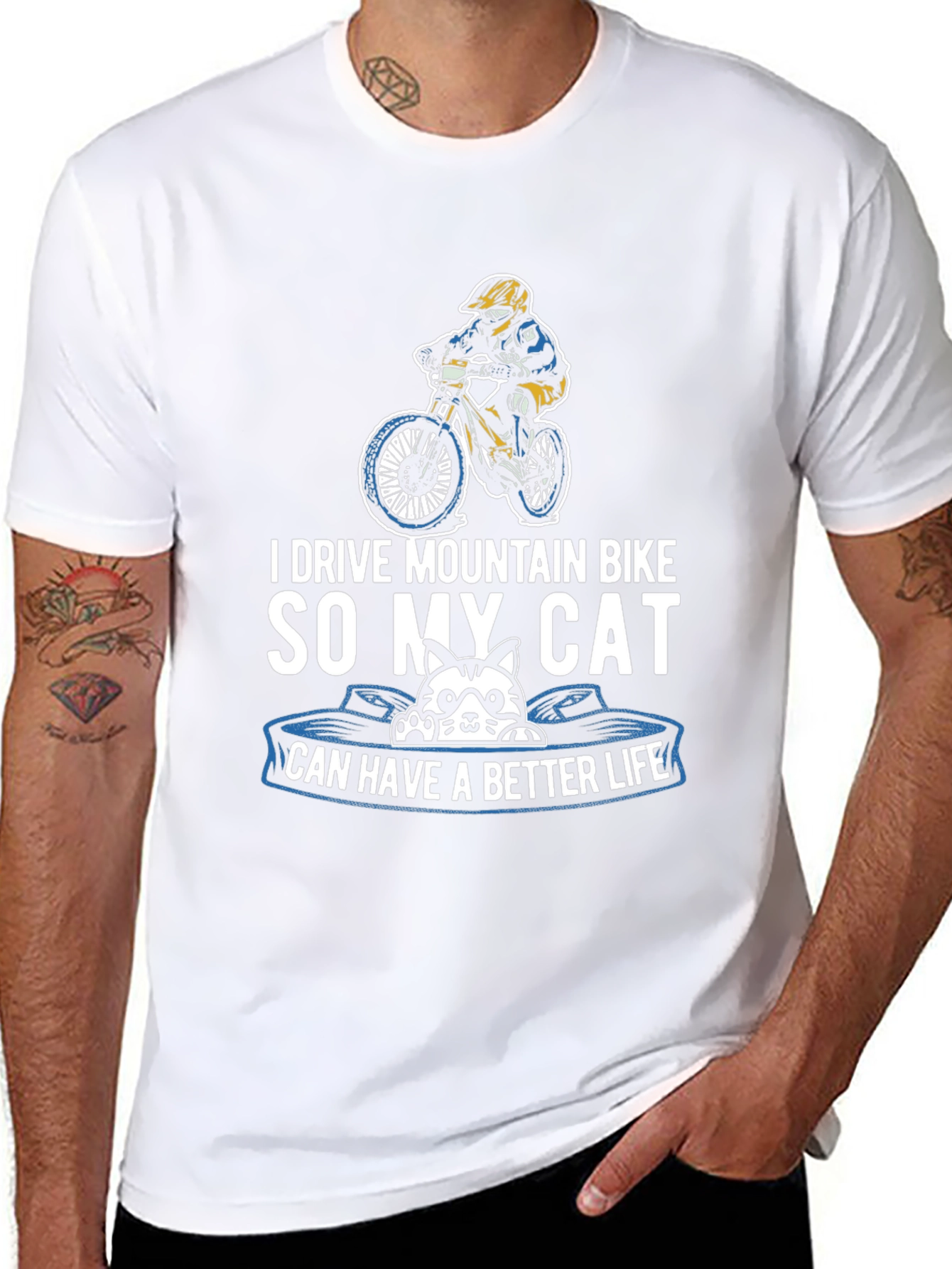 Mountain Bike Cat Lover T-Shirt