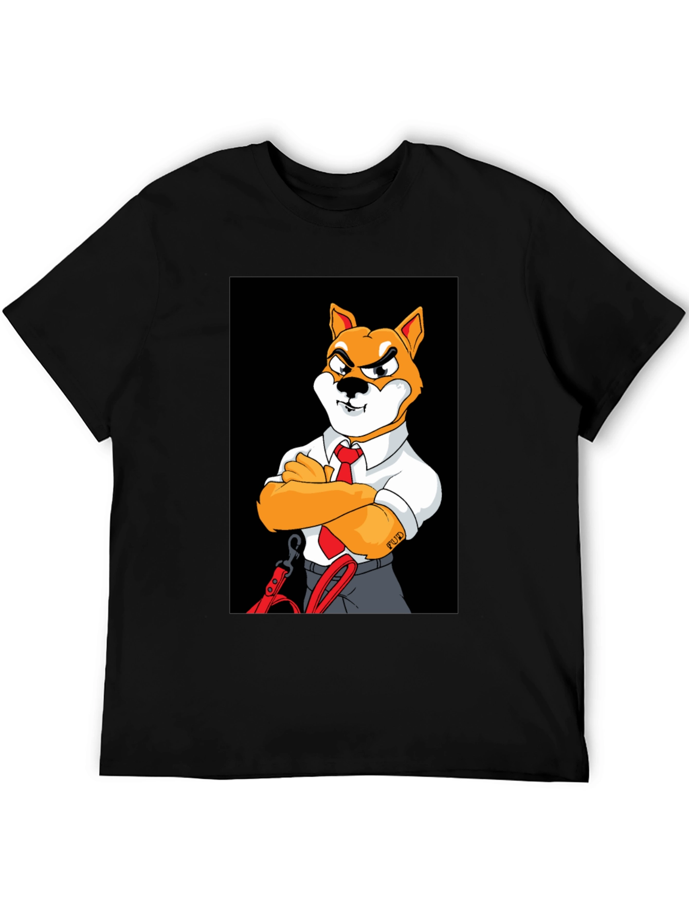 Dog Boss T-Shirt - Shiba Inu Cartoon Design
