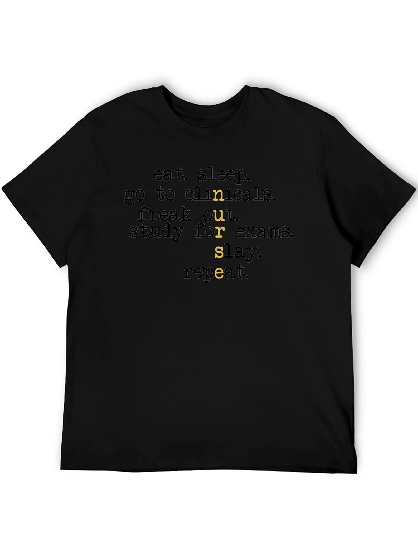 Eat Sleep Nurse Repeat Graphic T-Shirt