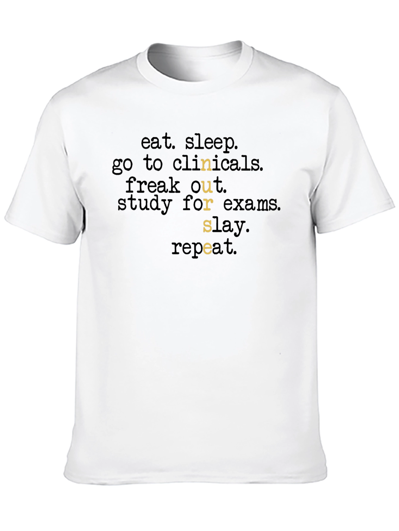 Eat Sleep Nurse Repeat Graphic T-Shirt
