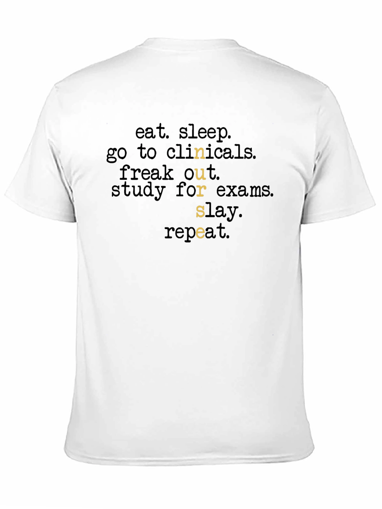 Eat Sleep Nurse Repeat Graphic T-Shirt