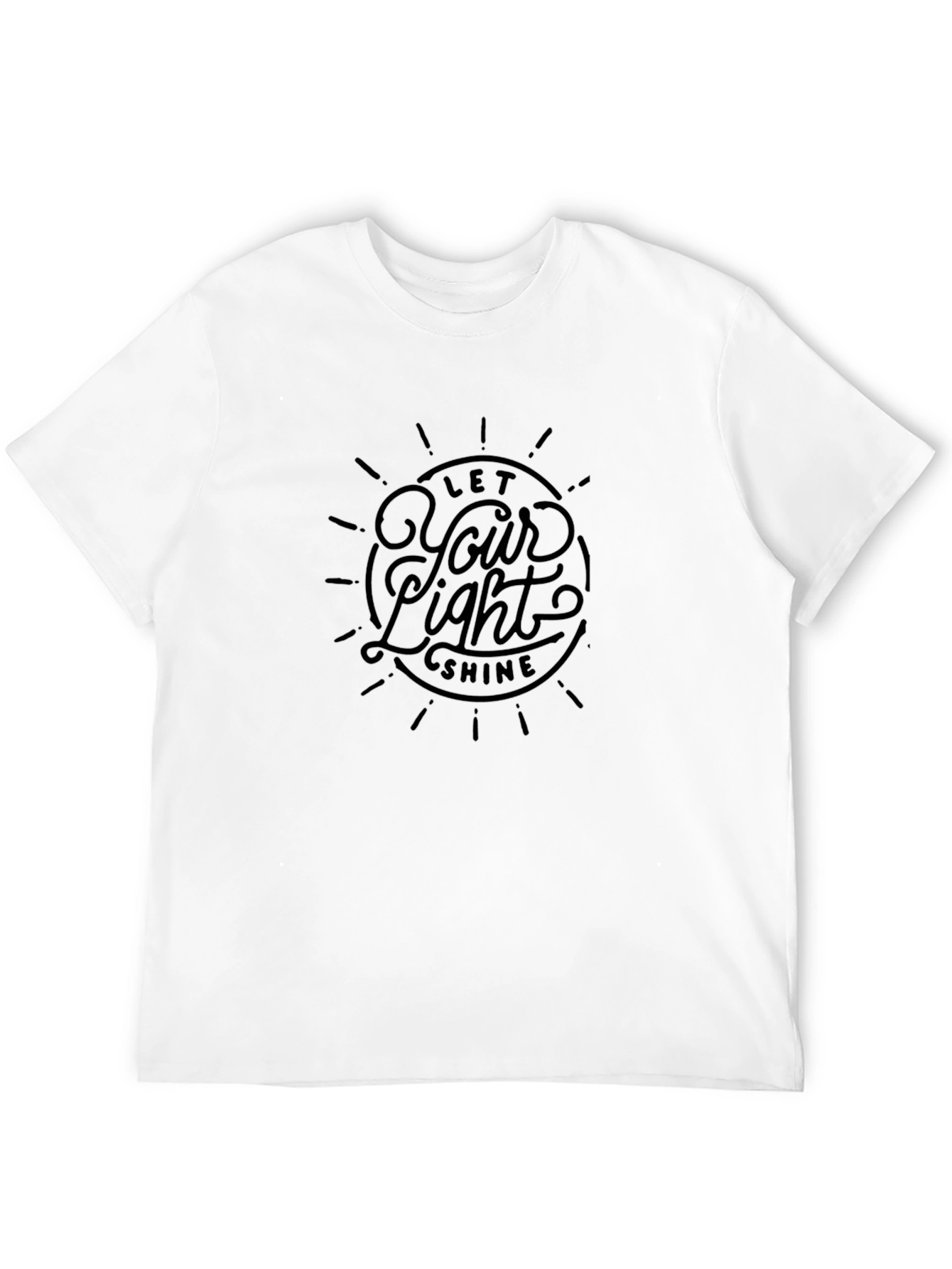 Let Your Light Shine Graphic Tee - Black T-Shirt
