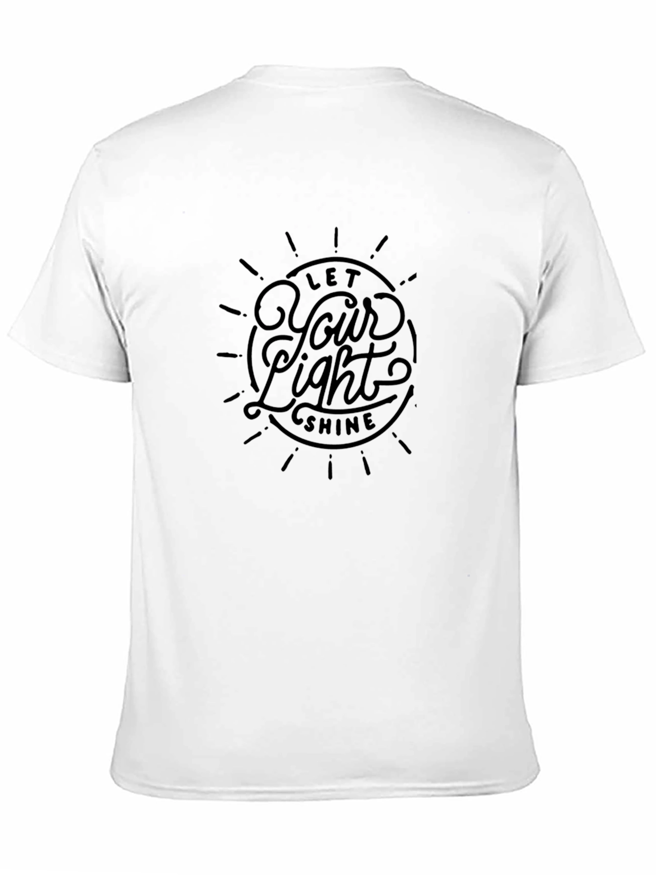 Let Your Light Shine Graphic Tee - Black T-Shirt