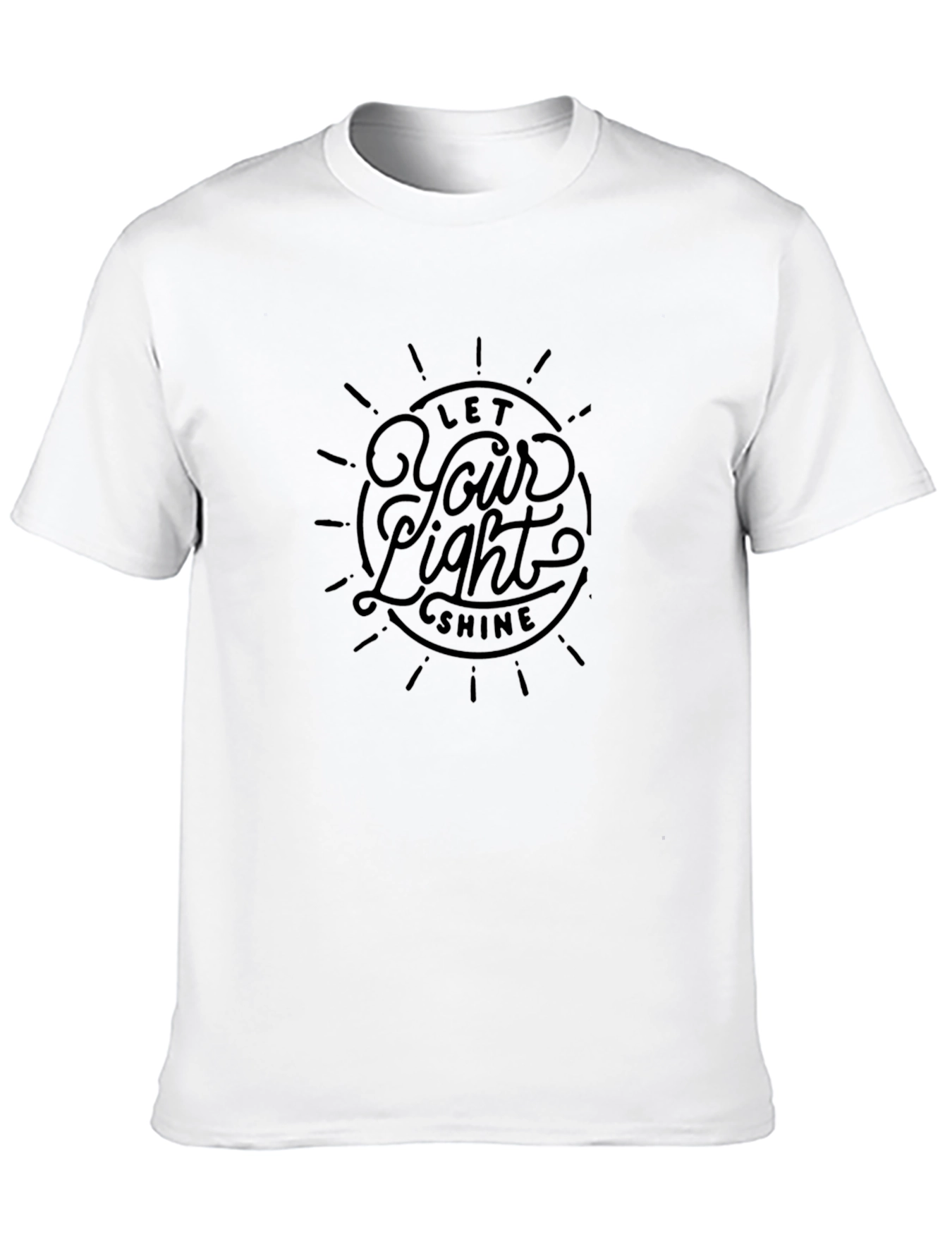 Let Your Light Shine Graphic Tee - Black T-Shirt