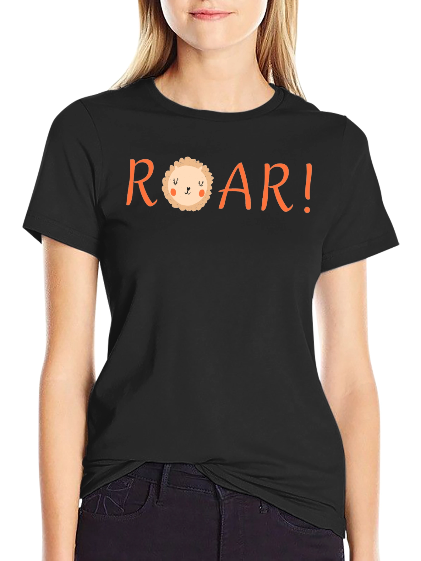 ROAR! Graphic Print Crew Neck T-Shirt