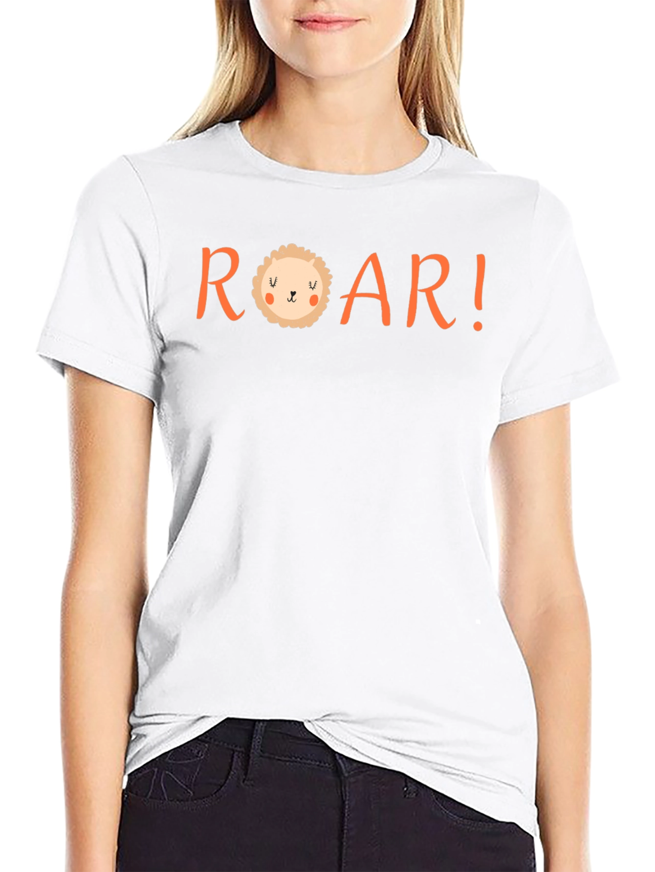 ROAR! Graphic Print Crew Neck T-Shirt