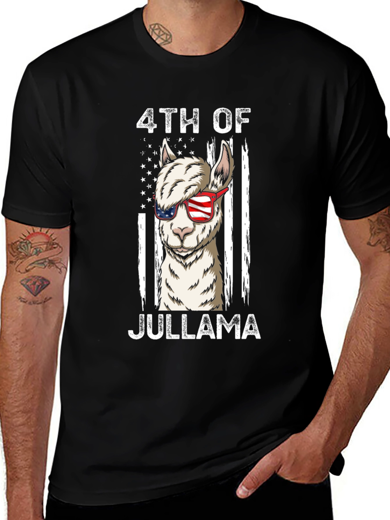 4th of JulLlama Patriotic T-Shirt