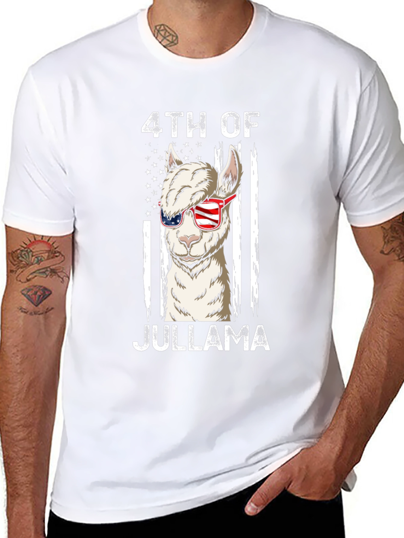 4th of JulLlama Patriotic T-Shirt