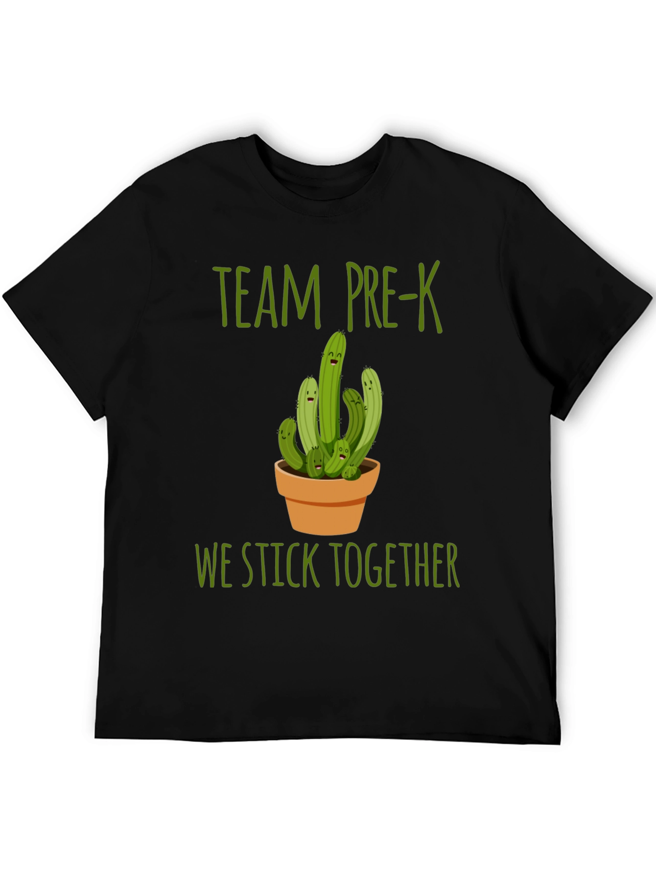 Team Pre-K Cactus T-Shirt - We Stick Together